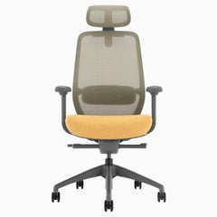 Desky coilflex ergonomic office chair in yellow 