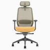 Desky coilflex ergonomic office chair in yellow 