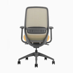 Coilflex cushion system ergonomic chair in yellow - Desky