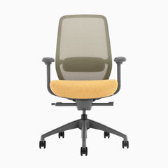 Coilflex cushion system ergonomic chair in yellow