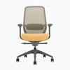 Coilflex cushion system ergonomic chair in yellow