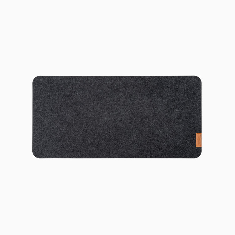 felt and cork desk pad dark grey medium