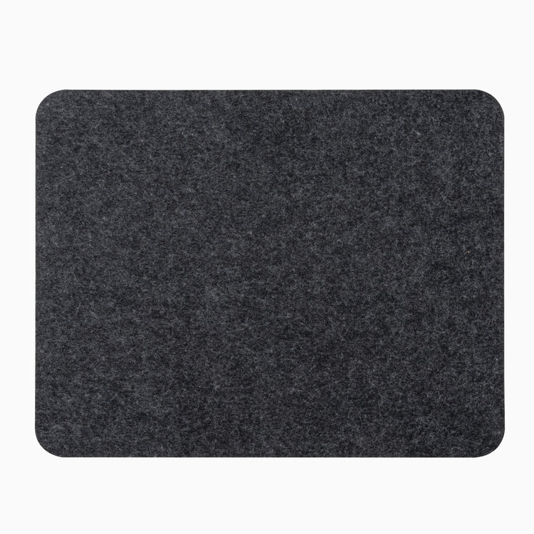 felt and cork desk pad small dark grey