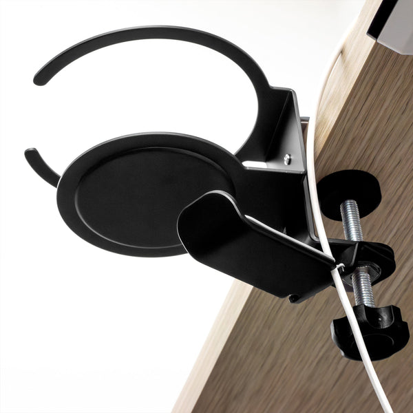 Desky Drink & Headphone Holder-Headphone & Phone Stands-Desky-Silver-Desky® Australia