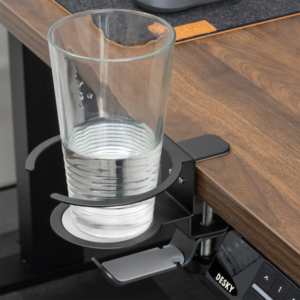 Desky Drink & Headphone Holder-Headphone & Phone Stands-Desky-Silver-Desky® Australia