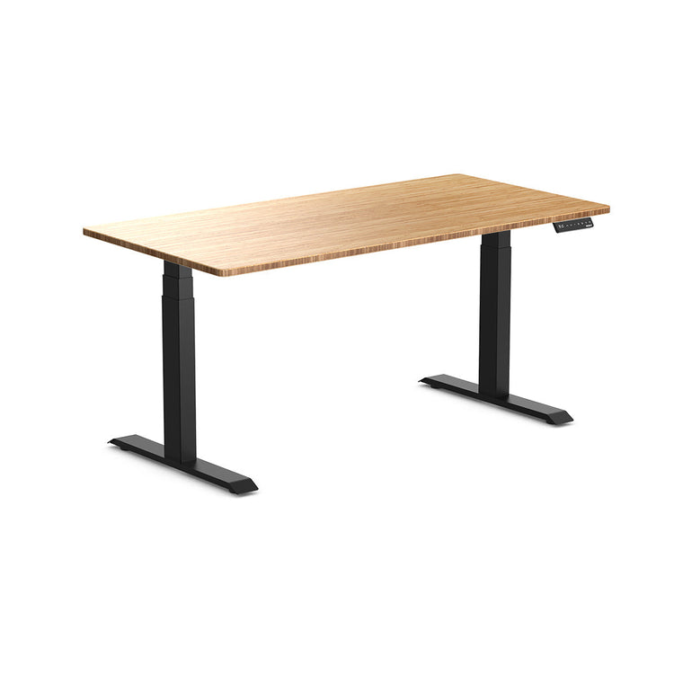 Almost Perfect Desky Dual Bamboo Sit Stand Desk