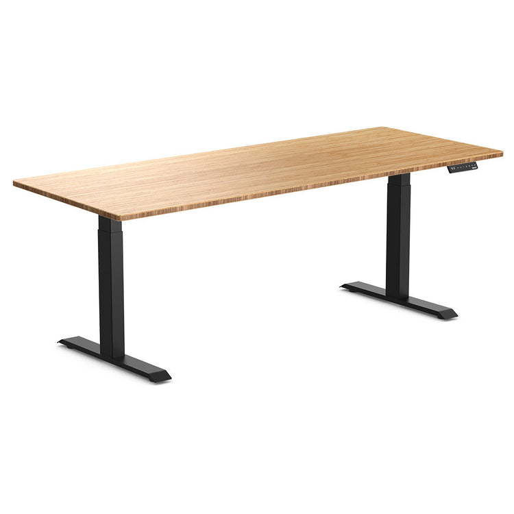 Almost Perfect Desky Dual Bamboo Sit Stand Desk