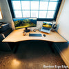 Desky Dual Ergo Edge Sit Stand Desk-Dual Desks-Desky-White-1200x750mm-Matte Black-Desky® Australia