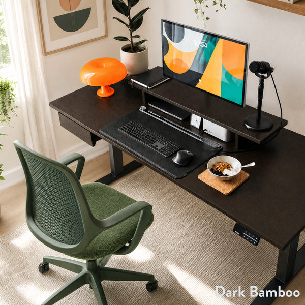 Desky Dual Bamboo Sit Stand Desk detail view 5