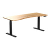 Almost Perfect Desky Dual Ergo Edge Sit Stand Desk-Bamboo Desky®