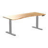 Almost Perfect Desky Dual Ergo Edge Sit Stand Desk-Bamboo Desky®
