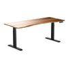 Almost Perfect Desky Dual Ergo Edge Sit Stand Desk-Tiger Bamboo Desky®