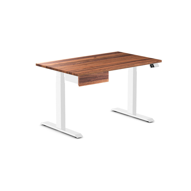 Desky Dual Hardwood Standing Desk With Drawer