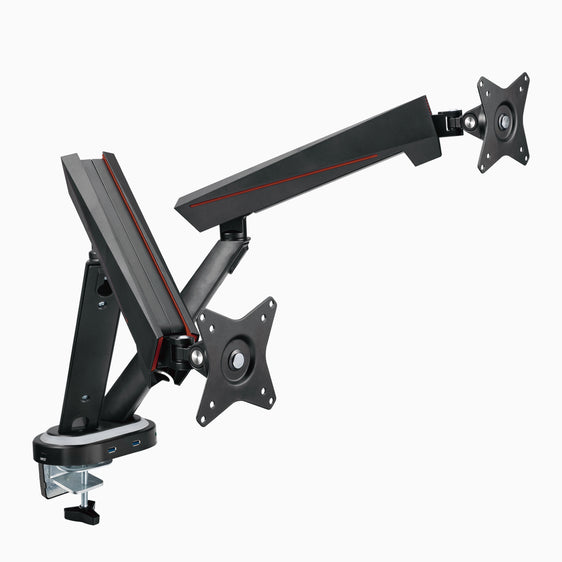 Desky dual LED gaming monitor arm