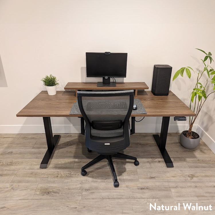 Desky Dual Melamine Sit Stand Desk