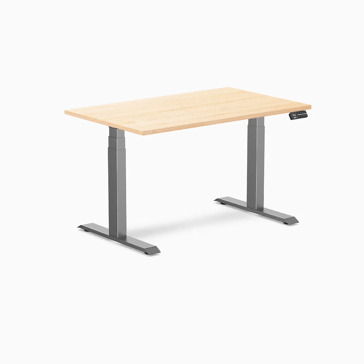 Desky Dual Hardwood Sit Stand Desk