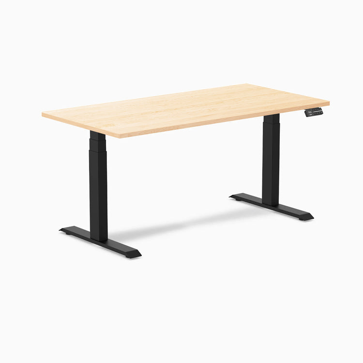 Desky Dual Hardwood Sit Stand Desk