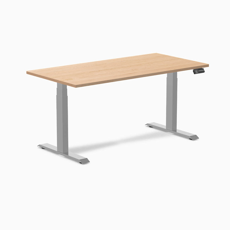 Desky Dual Hardwood Sit Stand Desk