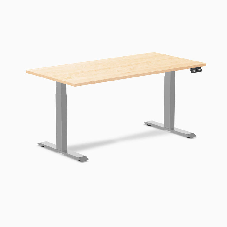 Desky Dual Hardwood Sit Stand Desk