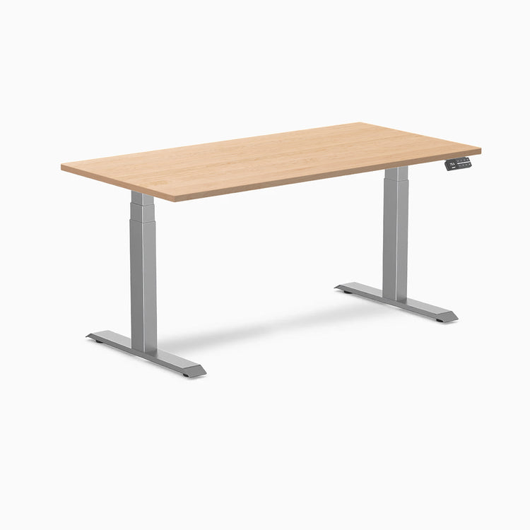 Desky Dual Hardwood Sit Stand Desk