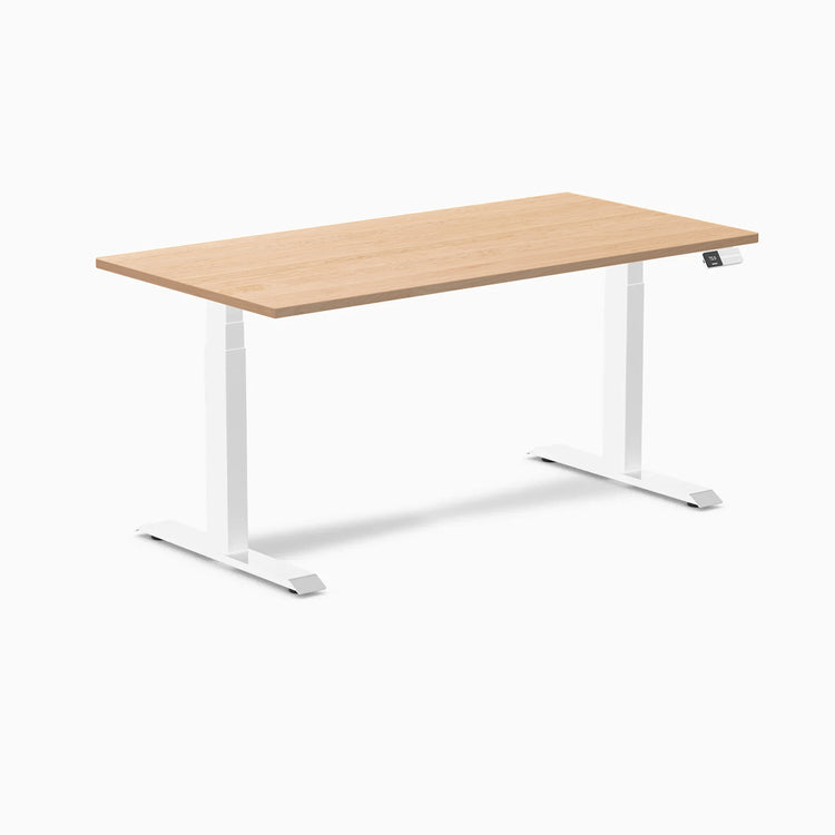 Desky Dual Hardwood Sit Stand Desk