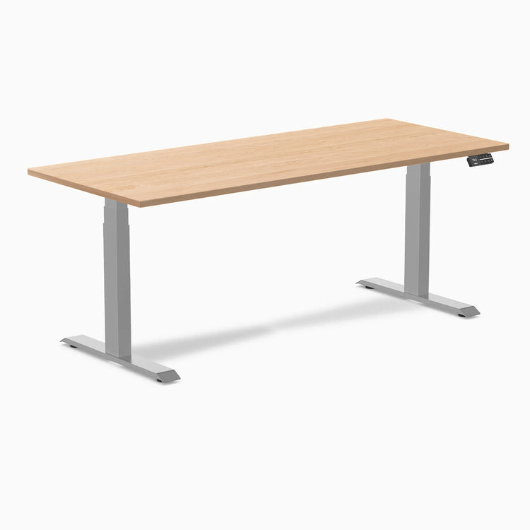 Desky Dual Hardwood Sit Stand Desk