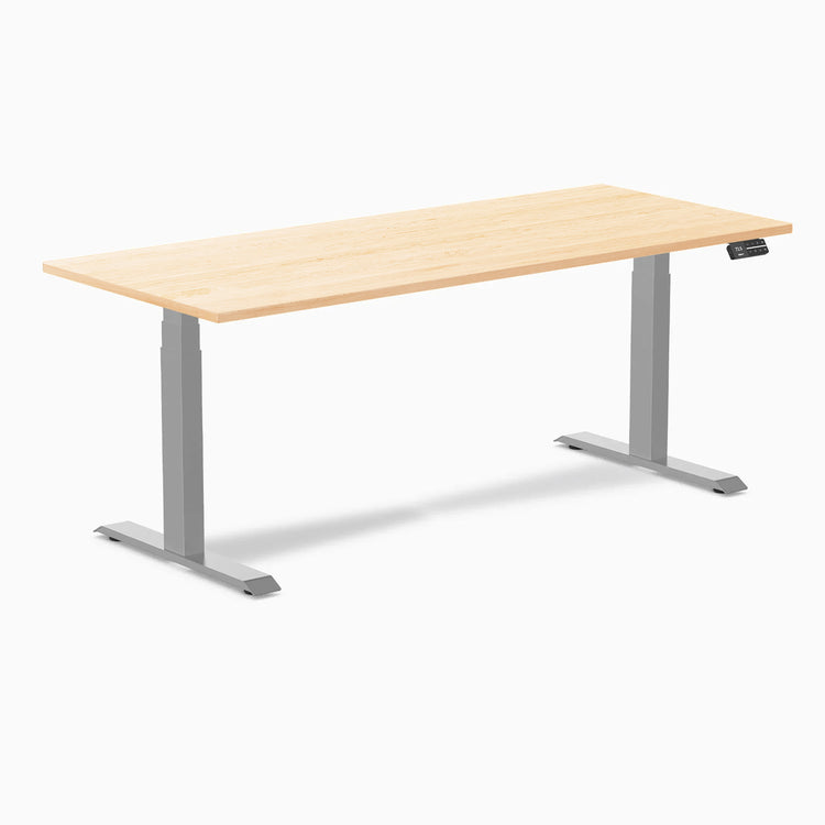 Desky Dual Hardwood Sit Stand Desk