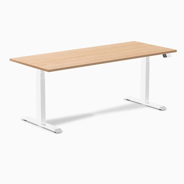 Desky Dual Hardwood Sit Stand Desk