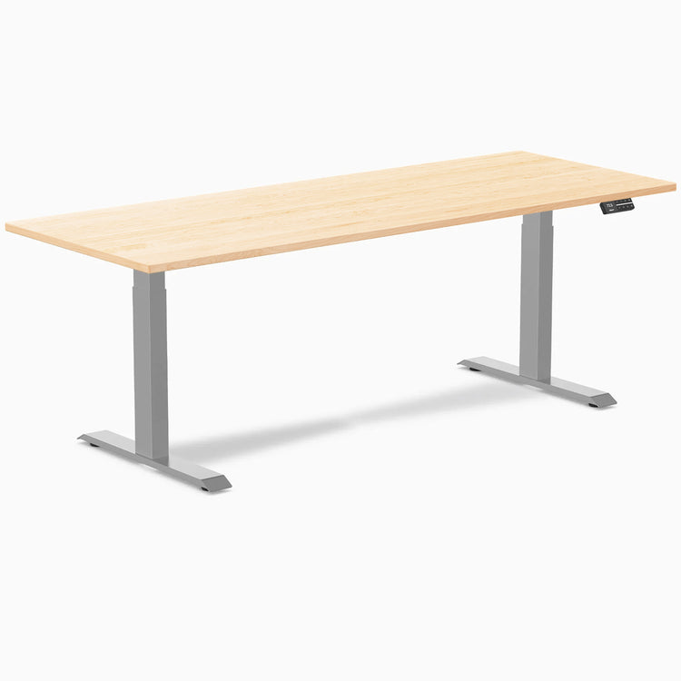 Desky Dual Hardwood Sit Stand Desk