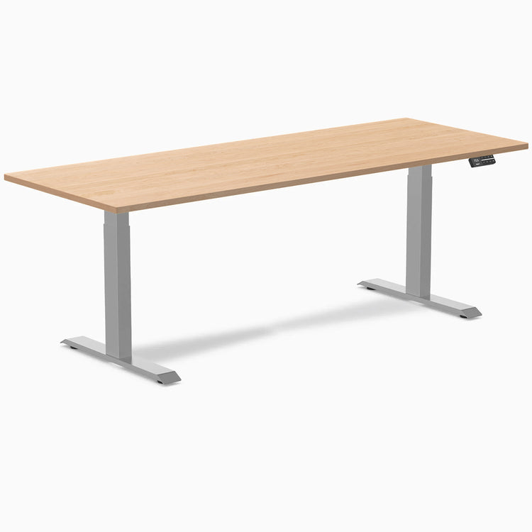 Desky Dual Hardwood Sit Stand Desk
