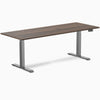 Desky Dual melamine sit stand desk 2000mm jarrah legno