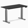 Desky Dual mini sit stand desk black melamine desktop