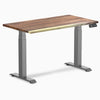 Desky dual mini standing desk hardwood saman in space grey