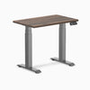 Desky Dual mini sit stand desk jarrah legno melamine desktop