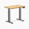 Desky Dual mini standing desk light oak in space grey