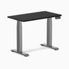 Desky Dual mini sit stand desk black melamine desktop