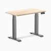 Desky Dual mini sit stand desk classic oak melamine desktop