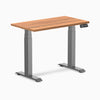 Desky Dual mini sit stand desk prime oak melamine desktop