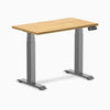 Desky Dual mini standing desk light oak in space grey