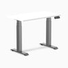 Dual mini sit stand desk white desktop