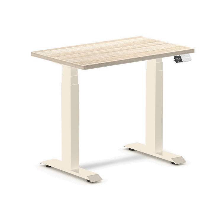 Desky Dual Mini Sit Stand Desk Classic Oak / 800x500mm / Wheat