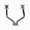 Desky dual monitor arm in space grey