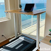 Desky Dual Melamine Sit Stand Desk White 1200x750mm - Desky