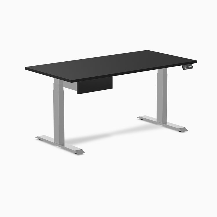 Desky Dual Melamine Standing Desk With Drawer