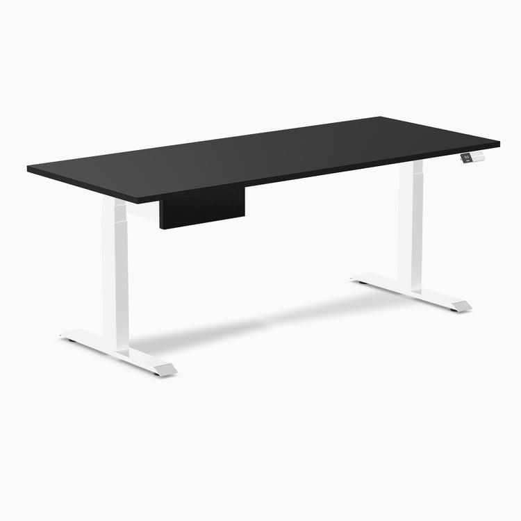 Desky Dual Melamine Standing Desk With Drawer