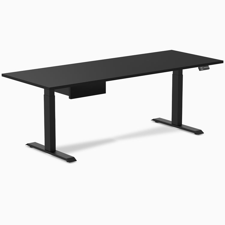Desky Dual Melamine Standing Desk With Drawer