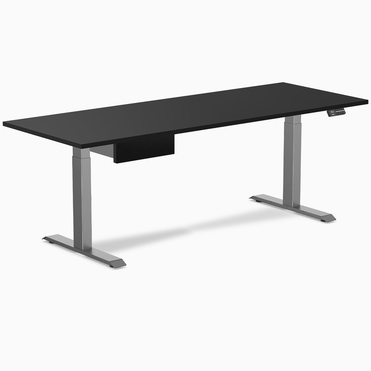 Desky Dual Melamine Standing Desk With Drawer
