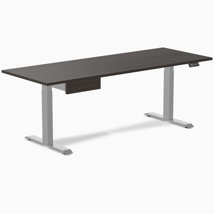 Desky Dual Melamine Standing Desk With Drawer
