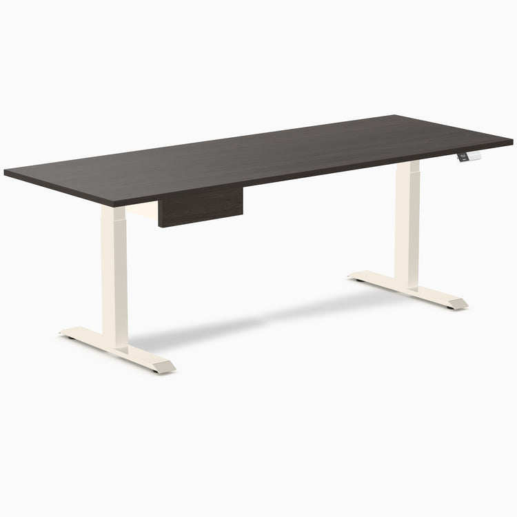Desky Dual Melamine Standing Desk With Drawer