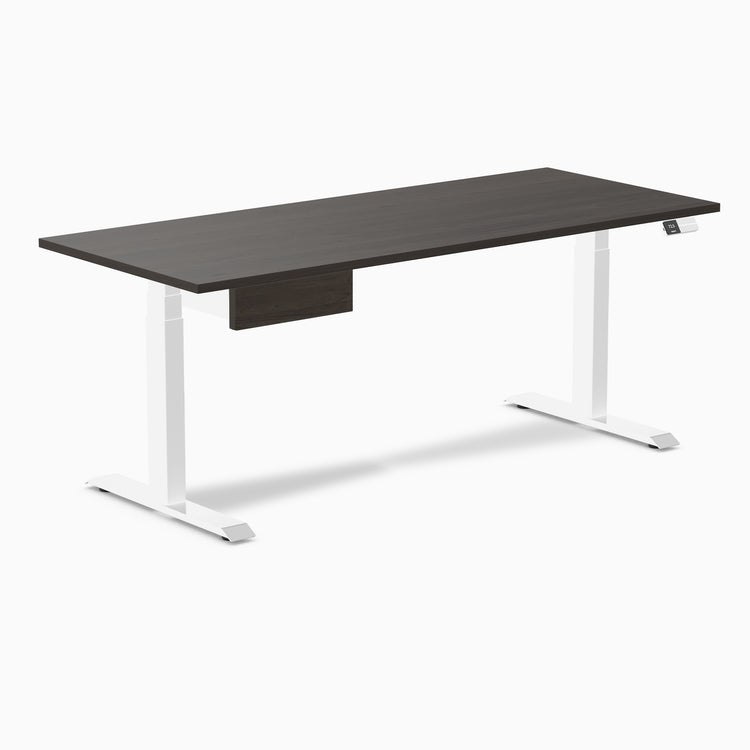 Desky Dual Melamine Standing Desk With Drawer